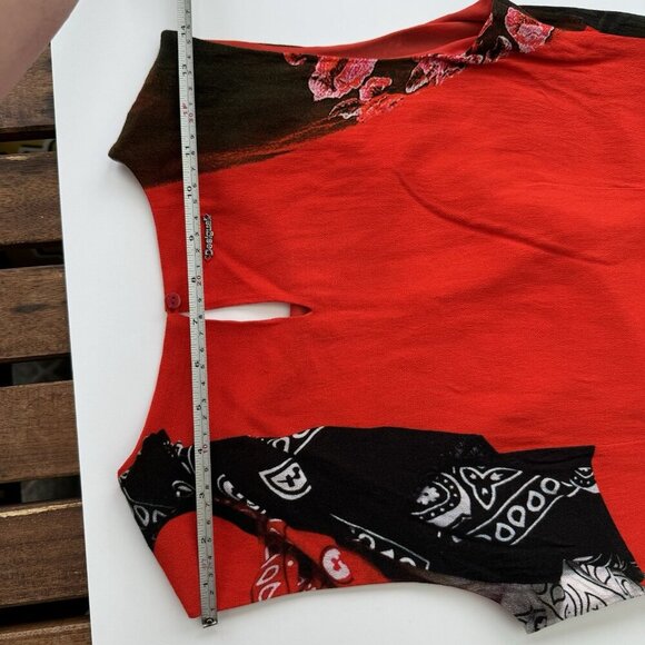 Desigual Dress Floral Asymmetrical Sleeveless Nagar Sz 36 EU (4 US) - Picture 8 of 16